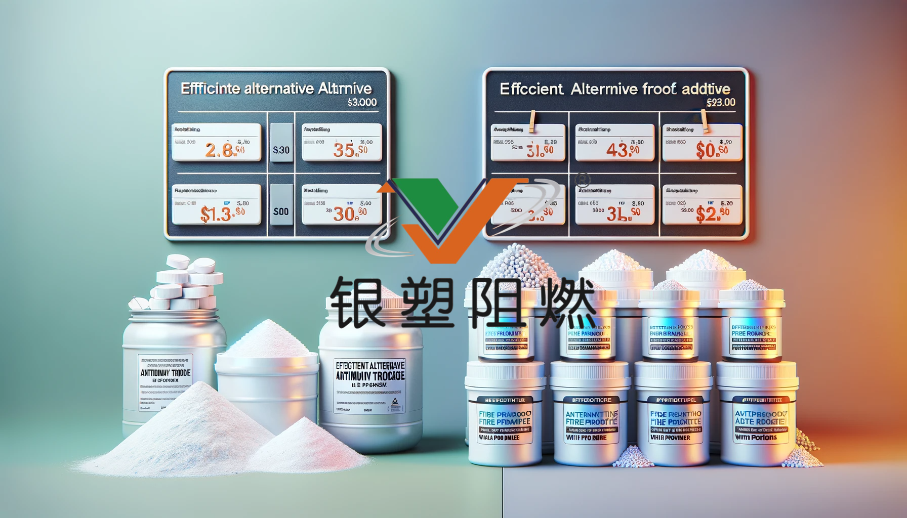 DALL��E 2024-01-31 09.23.07 - Create an image for the article titled 'Efficient Alternative Fire Proof Additives for Expensive Antimony Trioxide, is White Powder'. The image should.png